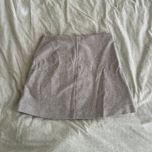 Aritzia Wilfred Mini Skirt Gray